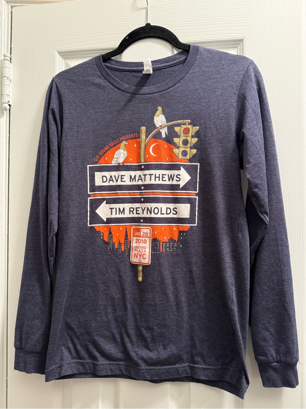 Dave Matthews x Tim Reynolds Navy Long Sleeve Concert Tee S